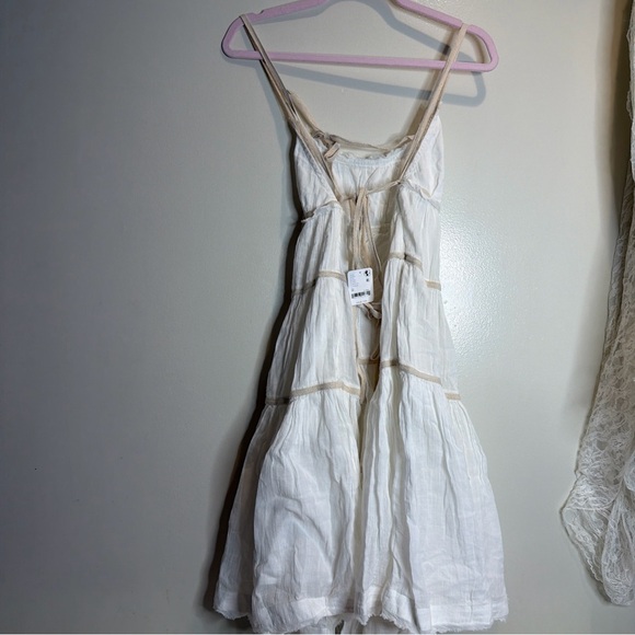 Free People Free-est Isla Tiered Ruched Vacation Midi Dress M - Picture 8 of 10